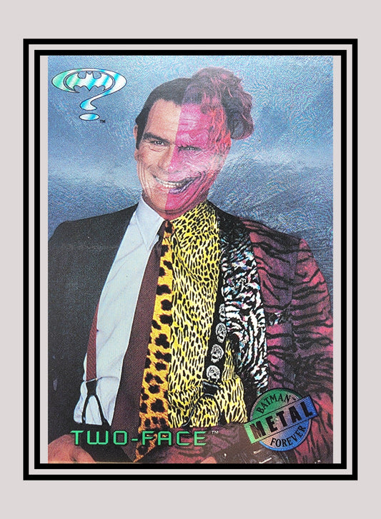 DC! 1x Two-Face - Movie Preview (#1 - 1995 Fleer Batman Forever Metal)