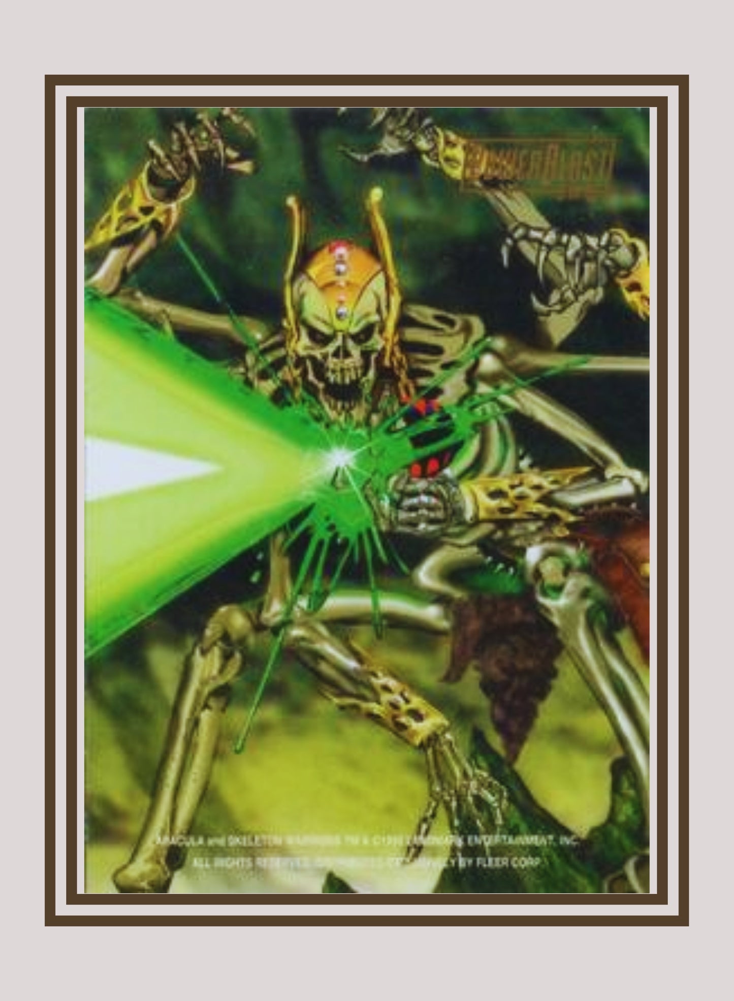 1x Aracula - Powerblast (#09 - 1995 Fleer Ultra Skeleton Warriors)