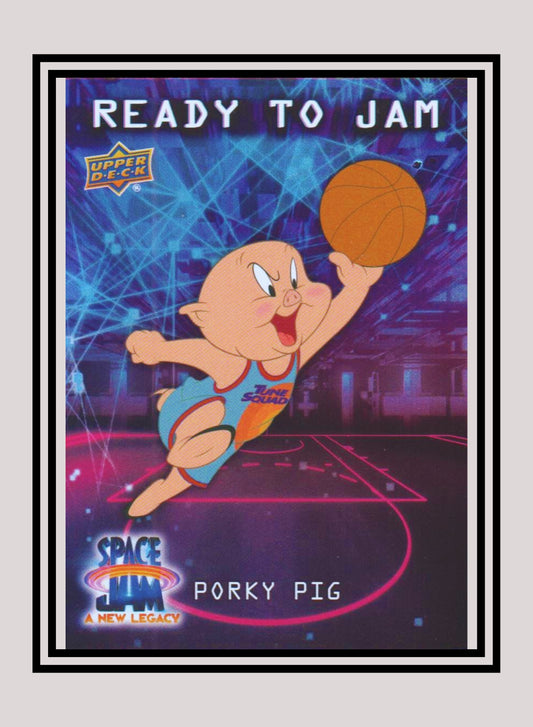 1x Porky Pig - Foil (RJ-8 - 2021 Upper Deck Space Jam: A New Legacy)
