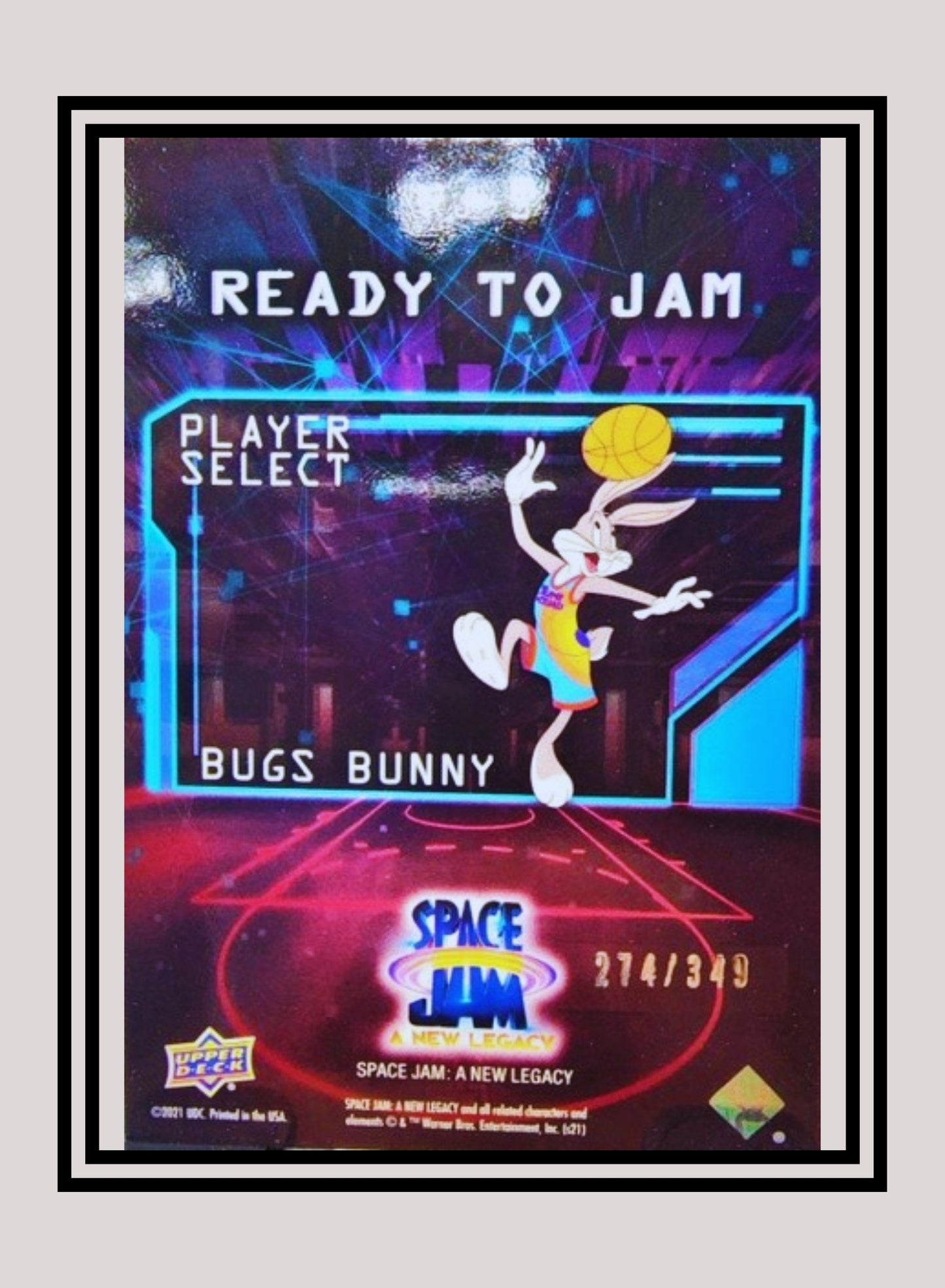 1x Bugs Bunny - Turquoise Foil 274/349 (RJ-5 - 2021 Upper Deck Space Jam: A New Legacy)