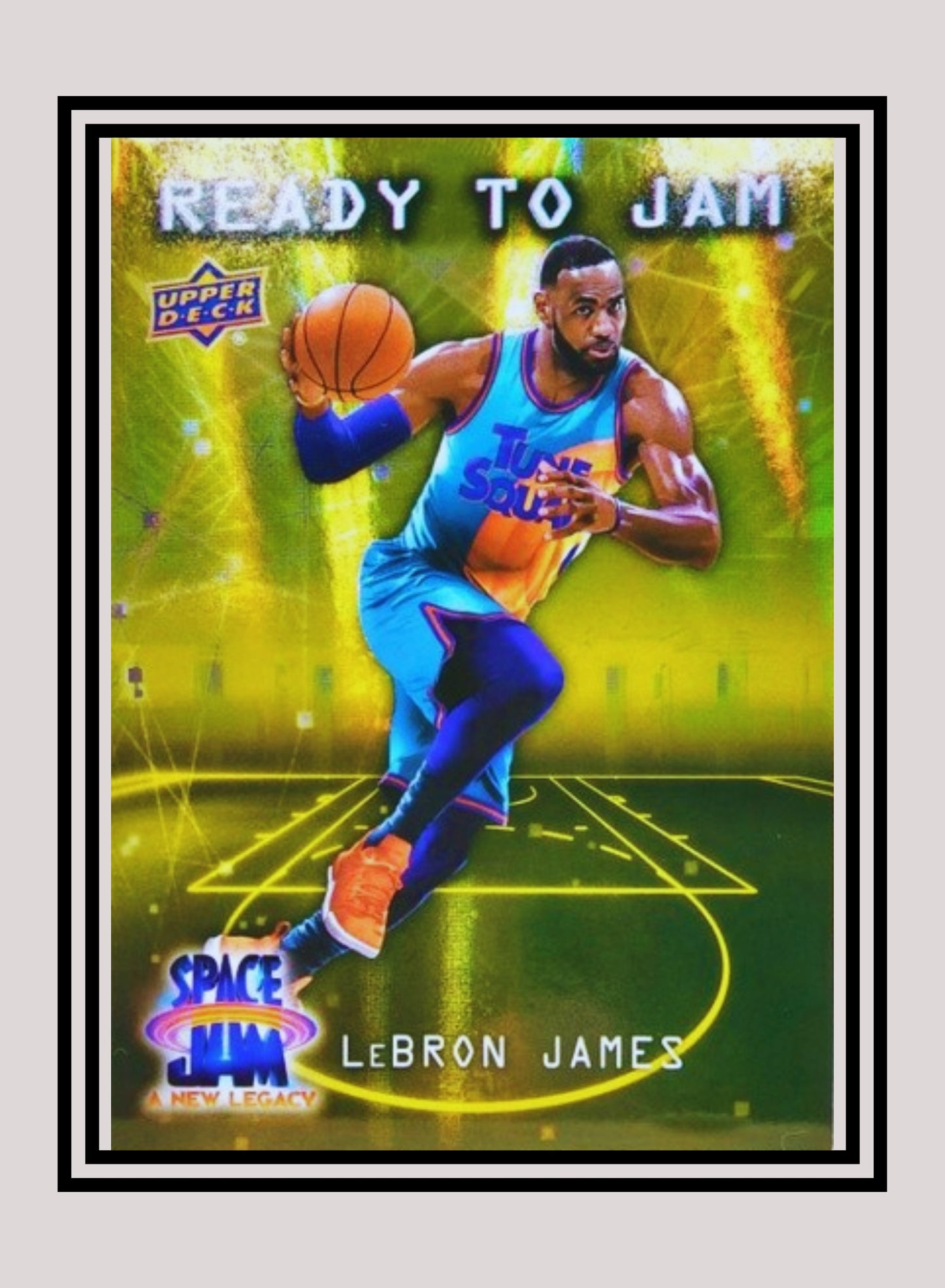 1x Lebron James - Yellow Foil 164/599 (RJ-1 - 2021 Upper Deck Space Jam: A New Legacy)
