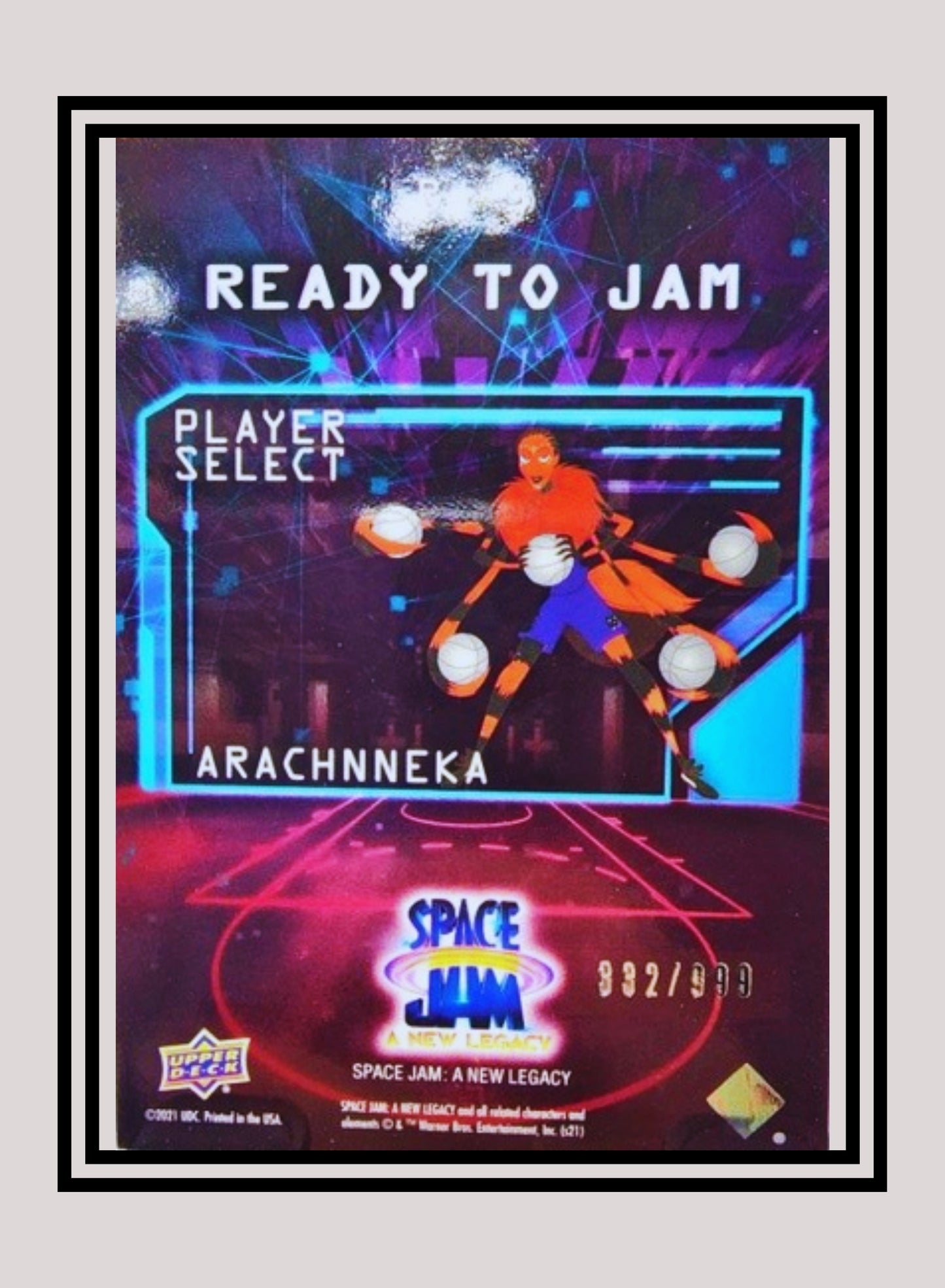 1x Arachnneka - Red Foil 332/999 (RJ-3 - 2021 Upper Deck Space Jam: A New Legacy)