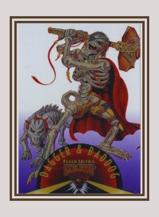 1x Dagger & Baddog - Suspended Animation (#06 - 1995 Fleer Ultra Skeleton Warriors)