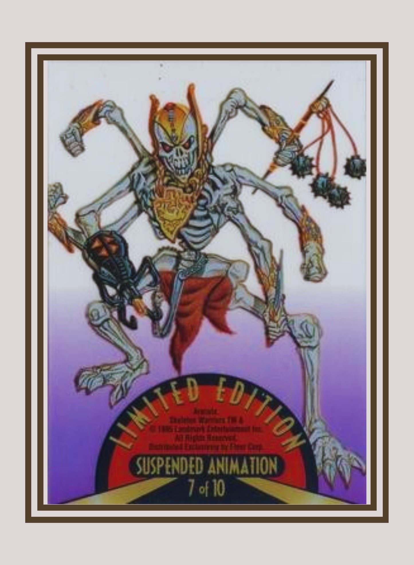 1x Aracula - Suspended Animation (#07 - 1995 Fleer Ultra Skeleton Warriors)