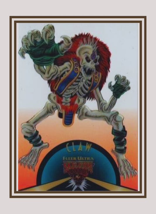 1x Claw - Suspended Animation (#09 - 1995 Fleer Ultra Skeleton Warriors)