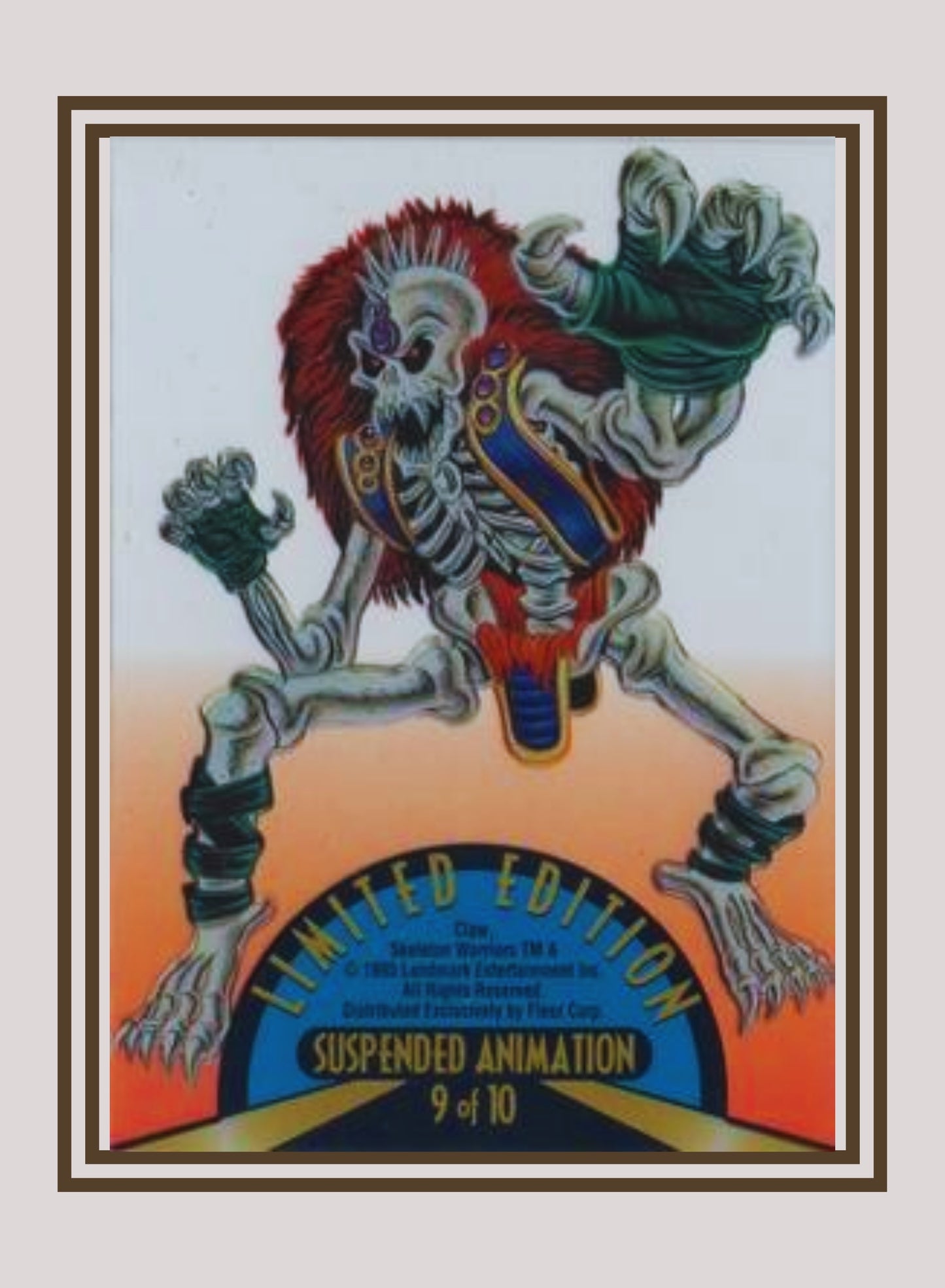 1x Claw - Suspended Animation (#09 - 1995 Fleer Ultra Skeleton Warriors)