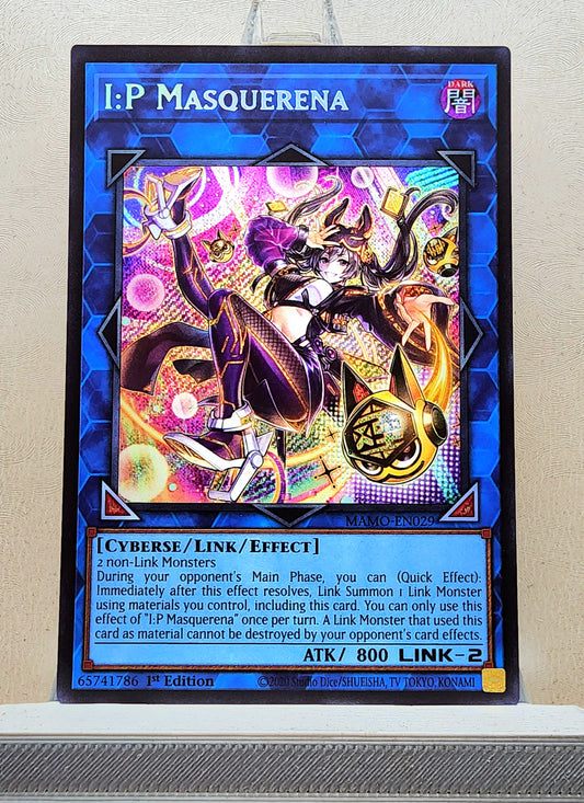 Yugioh! 1x I:P Masquerena New Art (MAMO - Secret Rare) 1st Edition