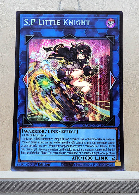 Yugioh! 1x S:P Little Knight New Art (MAMO - Secret Rare) 1st Edition