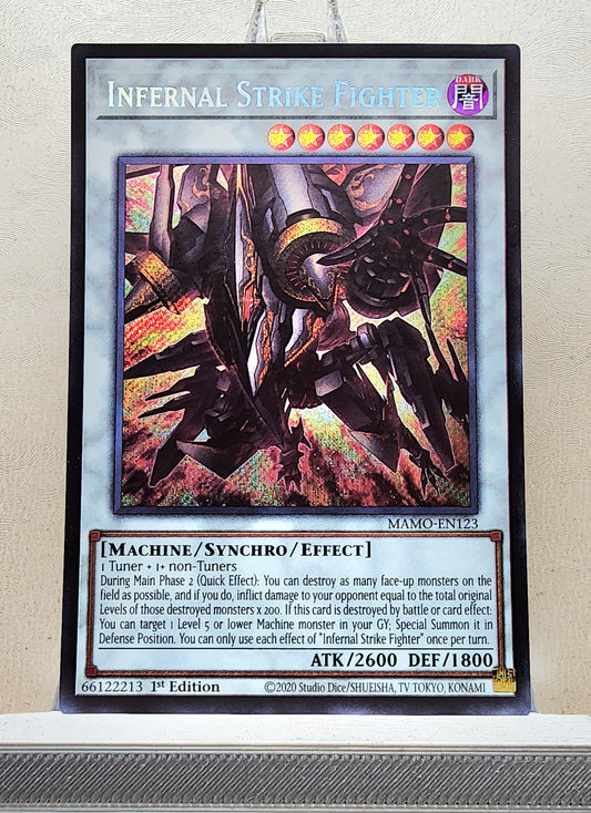 Yugioh! 1x Infernal Strike Fighter (MAMO - Secret Rare) 1st Edition