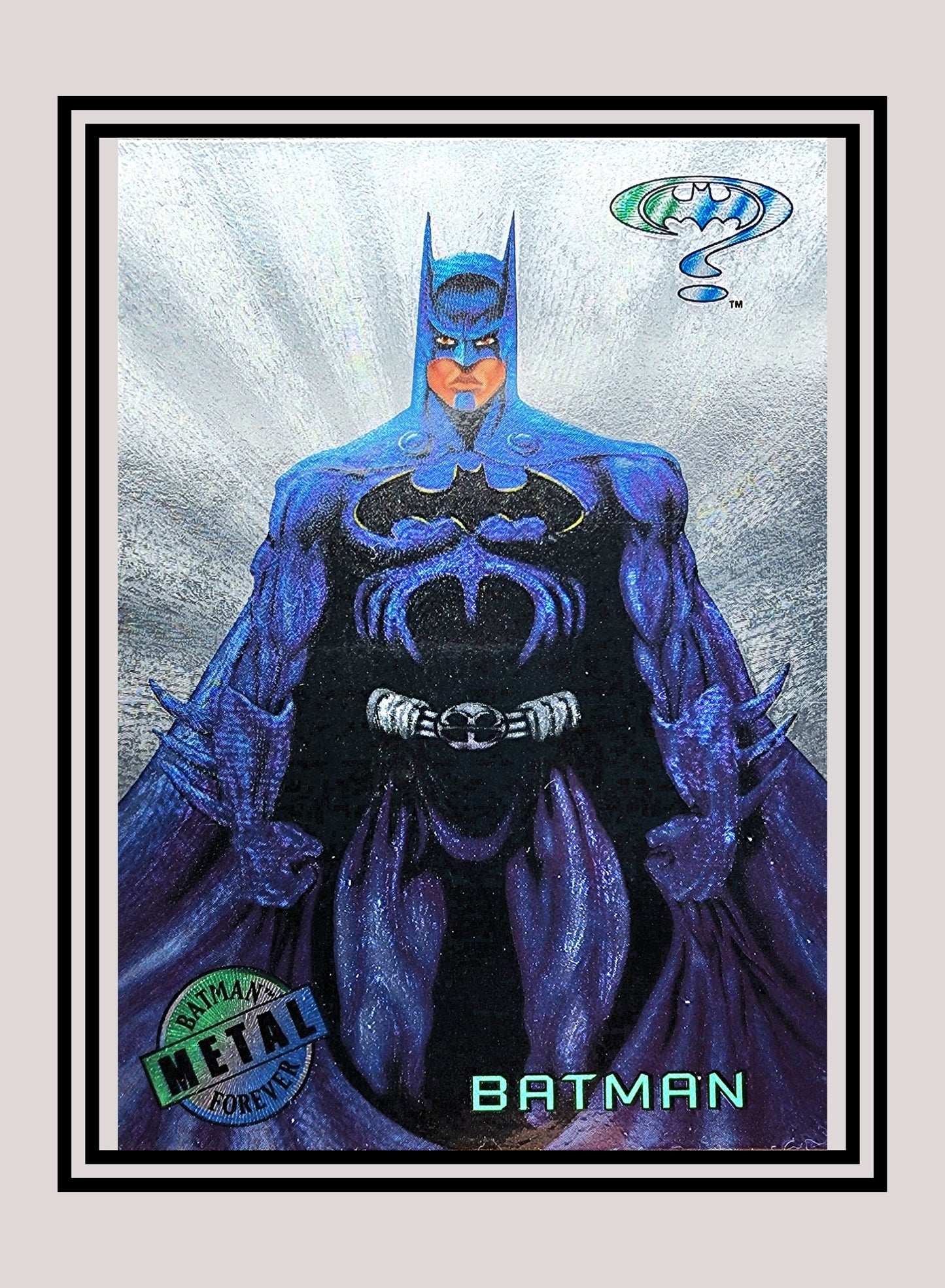DC! 1x Batman - Silver Flasher (#001 - 1995 Fleer Batman Forever Metal)
