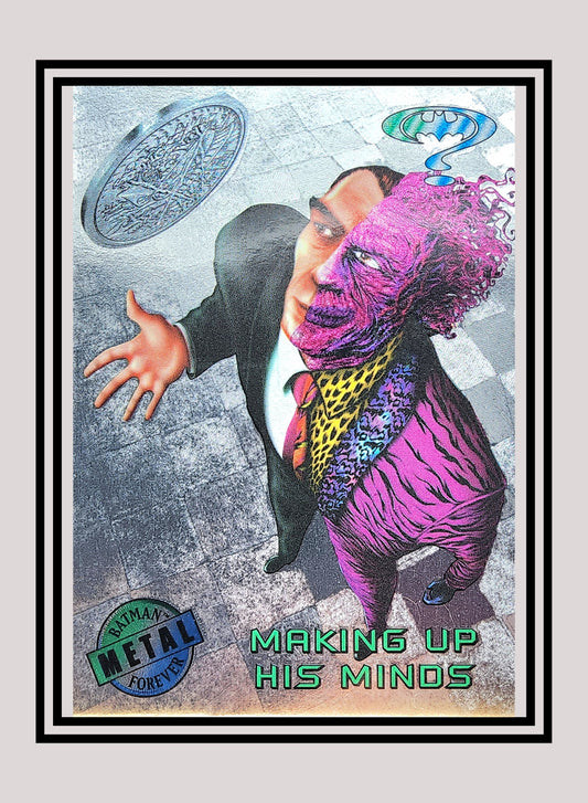 DC! 1x Making Up His Minds - Silver Flasher (#006 - 1995 Fleer Batman Forever Metal)
