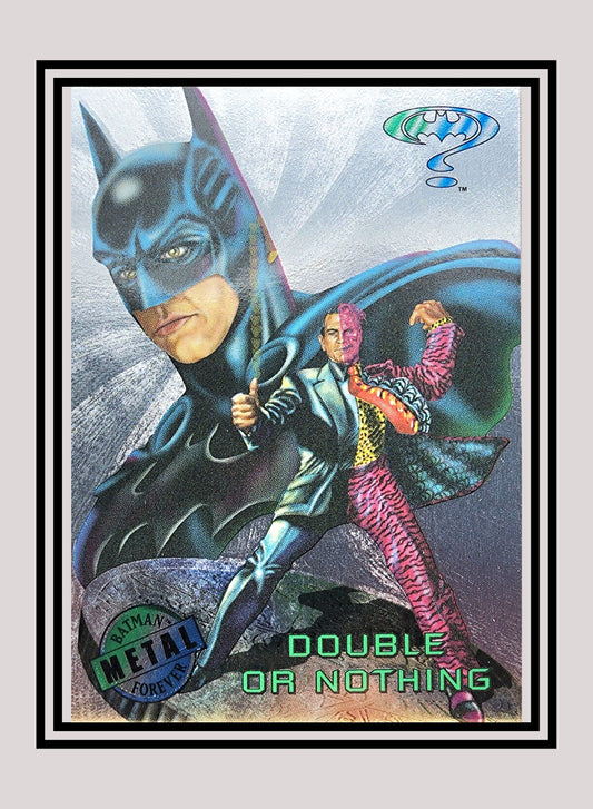 DC! 1x Double or Nothing - Silver Flasher (#046 - 1995 Fleer Batman Forever Metal)