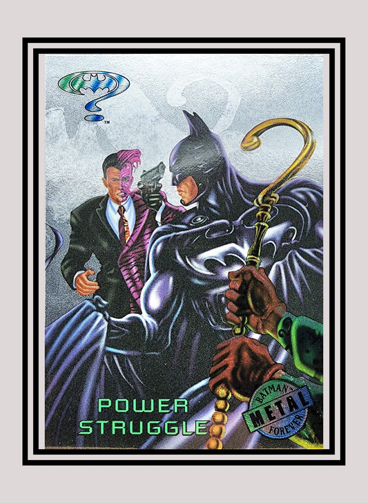 DC! 1x Power Struggle - Silver Flasher (#049 - 1995 Fleer Batman Forever Metal)