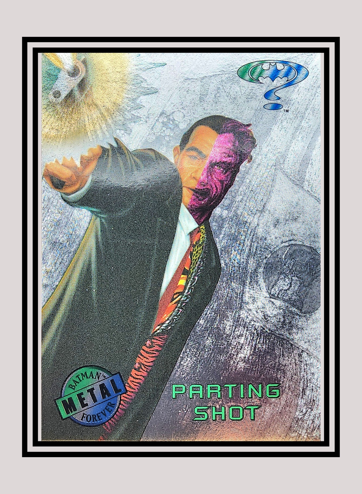 DC! 1x Parting Shot - Silver Flasher (#060 - 1995 Fleer Batman Forever Metal)