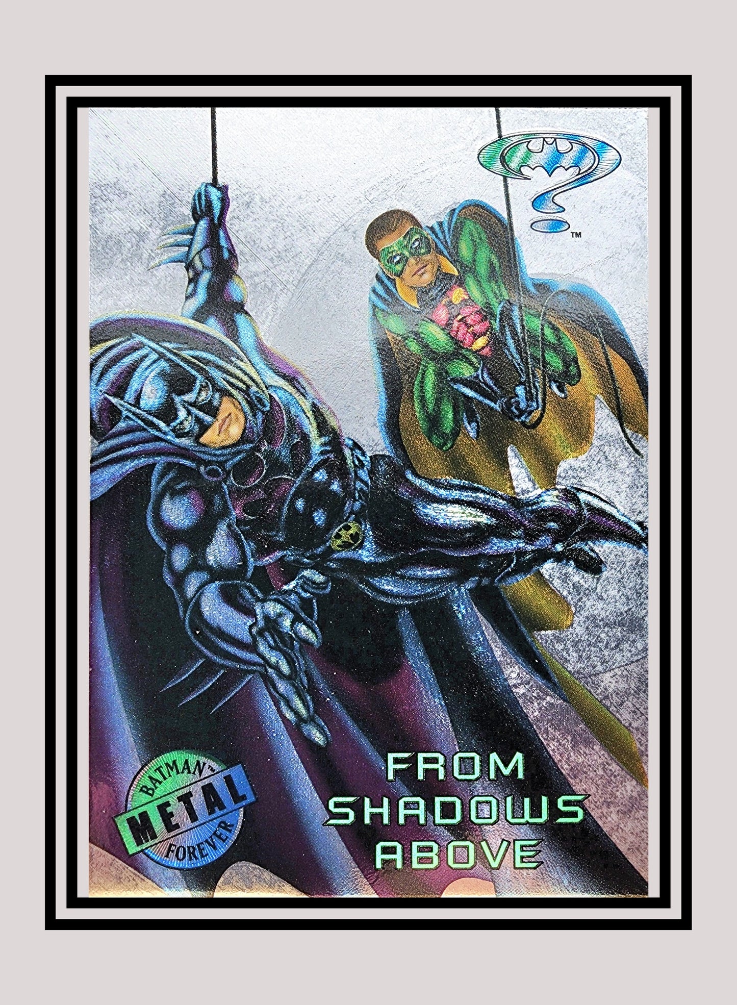 DC! 1x From Shadows Above - Silver Flasher (#078 - 1995 Fleer Batman Forever Metal)