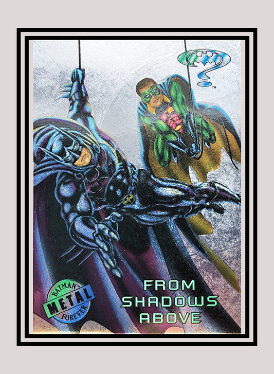 DC! 1x From Shadows Above - Silver Flasher (#078 - 1995 Fleer Batman Forever Metal)