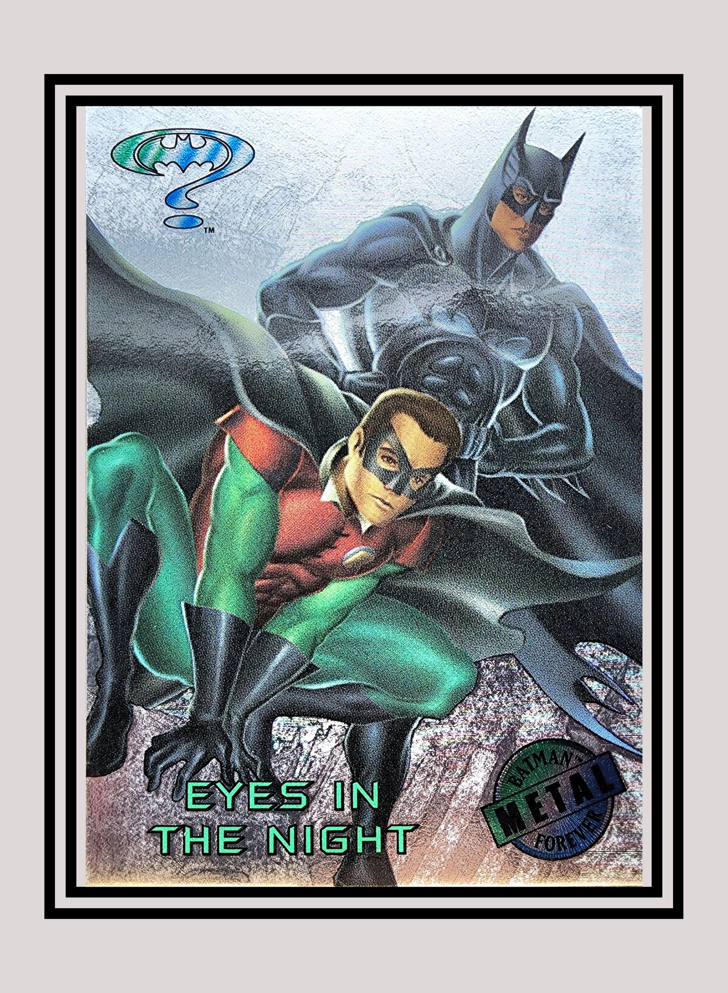 DC! 1x Eyes in the Night - Silver Flasher (#083 - 1995 Fleer Batman Forever Metal)