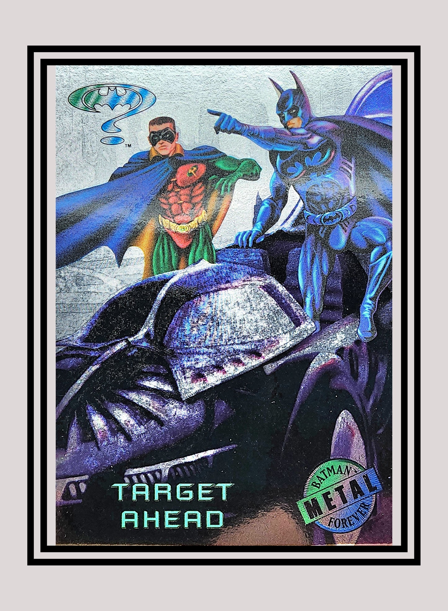 DC! 1x Target Ahead - Silver Flasher (#085 - 1995 Fleer Batman Forever Metal)