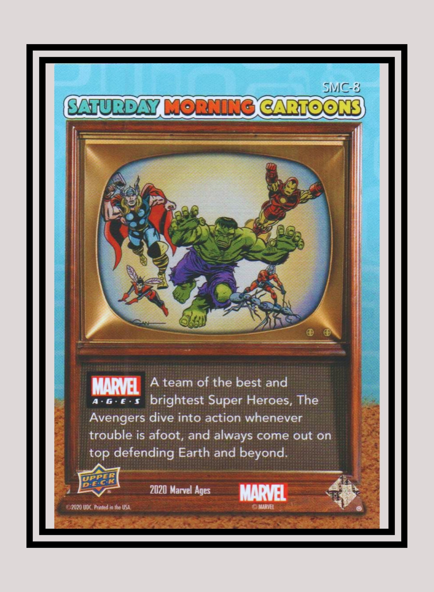 Marvel! 1x Avengers - Inserts (SMC-8 - 2020 Upper Deck Marvel Ages)