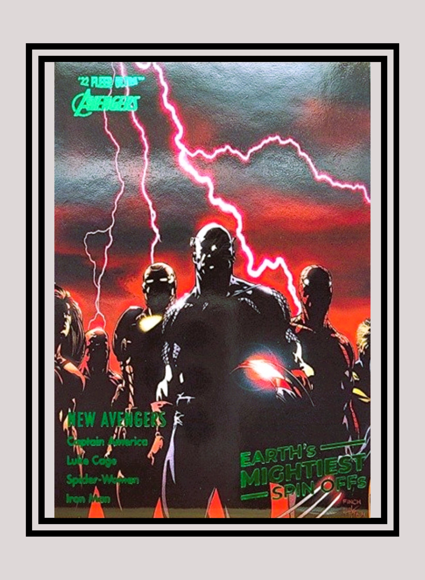 Marvel! 1x New Avengers - Base Earth's Mightiest Spin-Offs (#SO-1 - 2022 Fleer Ultra Avengers)
