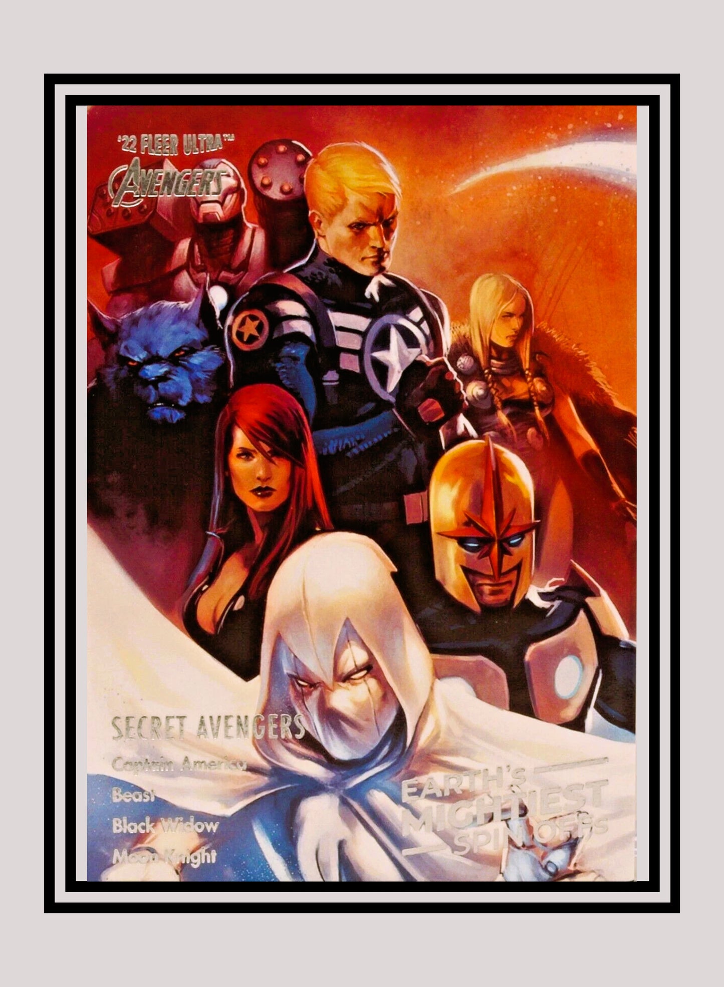 Marvel! 1x Secret Avengers - Base Earth's Mightiest Spin-Offs (#SO-3 - 2022 Fleer Ultra Avengers)