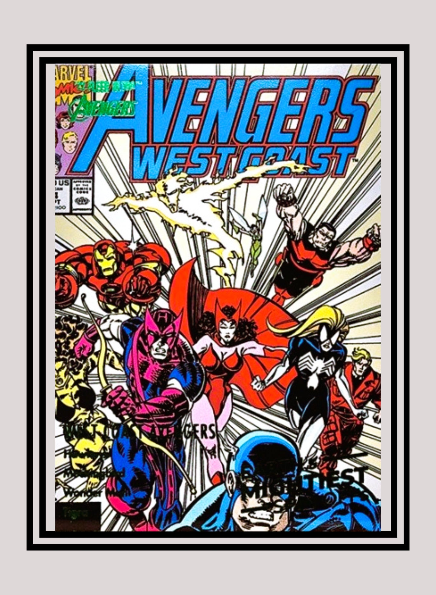 Marvel! 1x West Coast Avengers - Base Earth's Mightiest Spin-Offs (#SO-8 - 2022 Fleer Ultra Avengers)