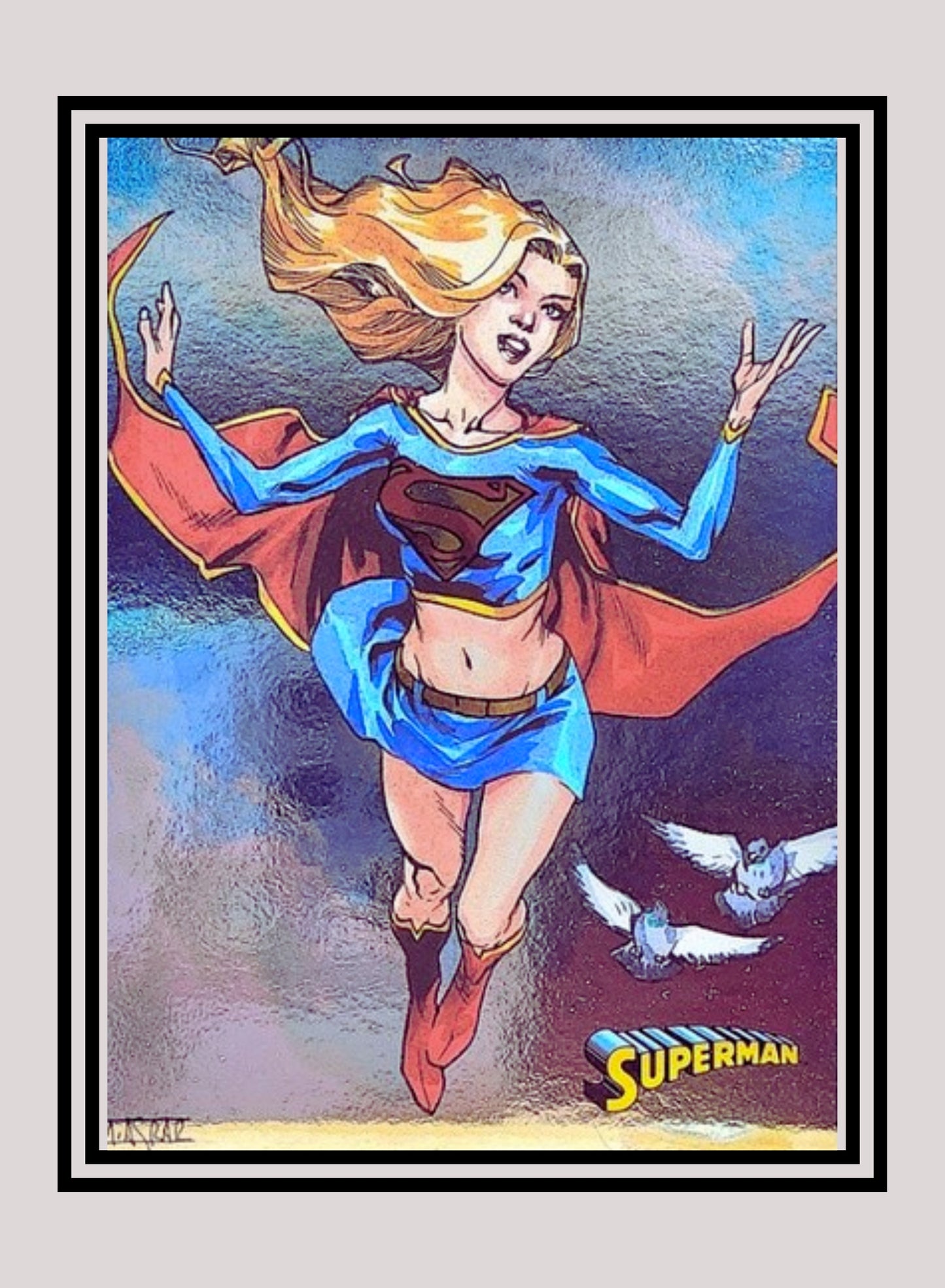 DC! 1x Supergirl - Foil (#02 - 2013 Cryptozoic DC Superman)