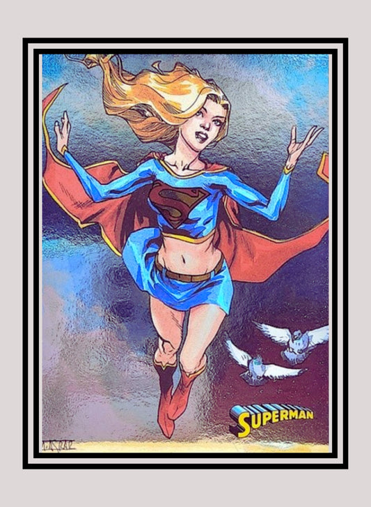DC! 1x Supergirl - Foil (#02 - 2013 Cryptozoic DC Superman)