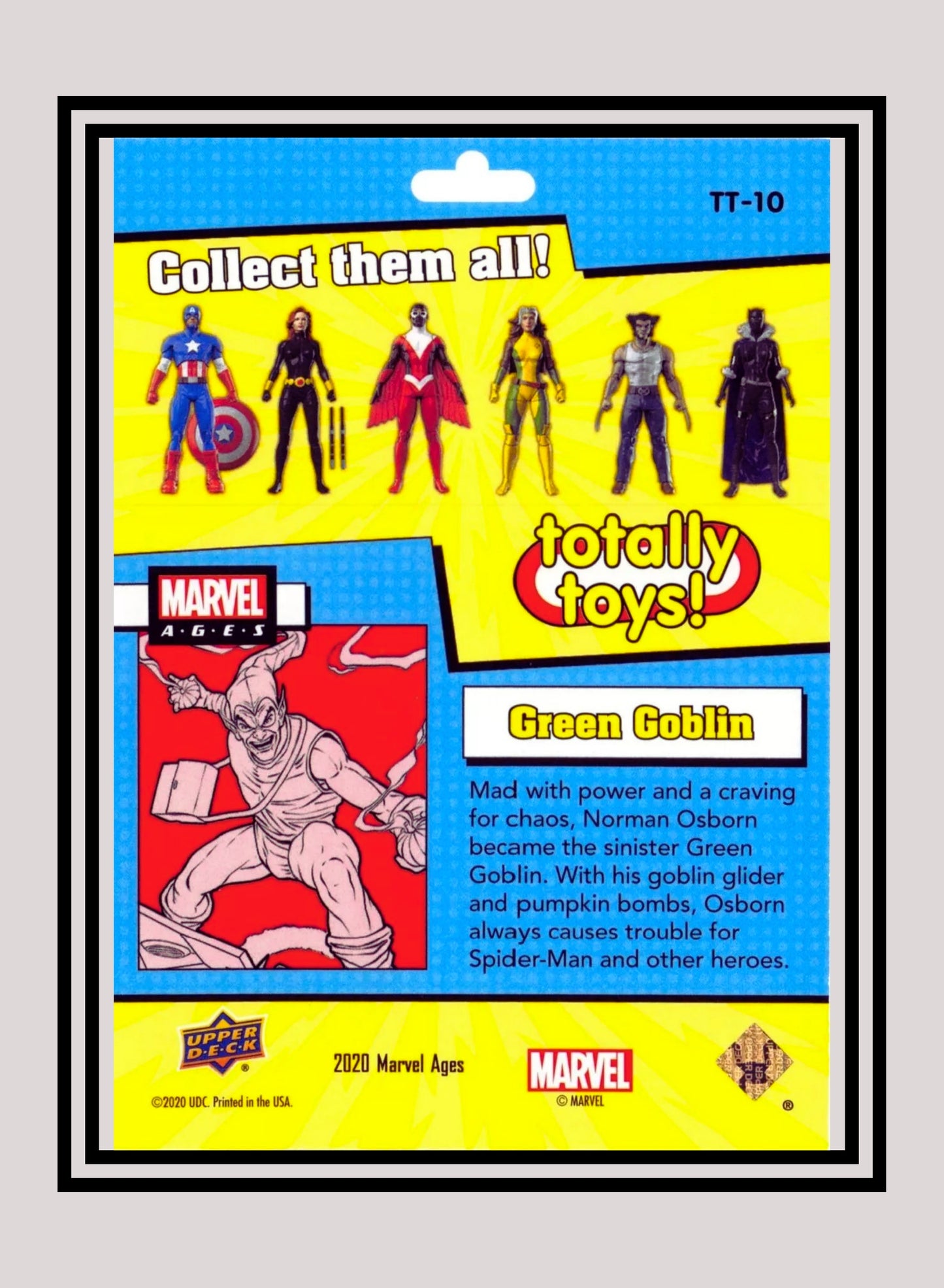 Marvel! 1x Green Goblin - Inserts (TT-10 - 2020 Upper Deck Marvel Ages)