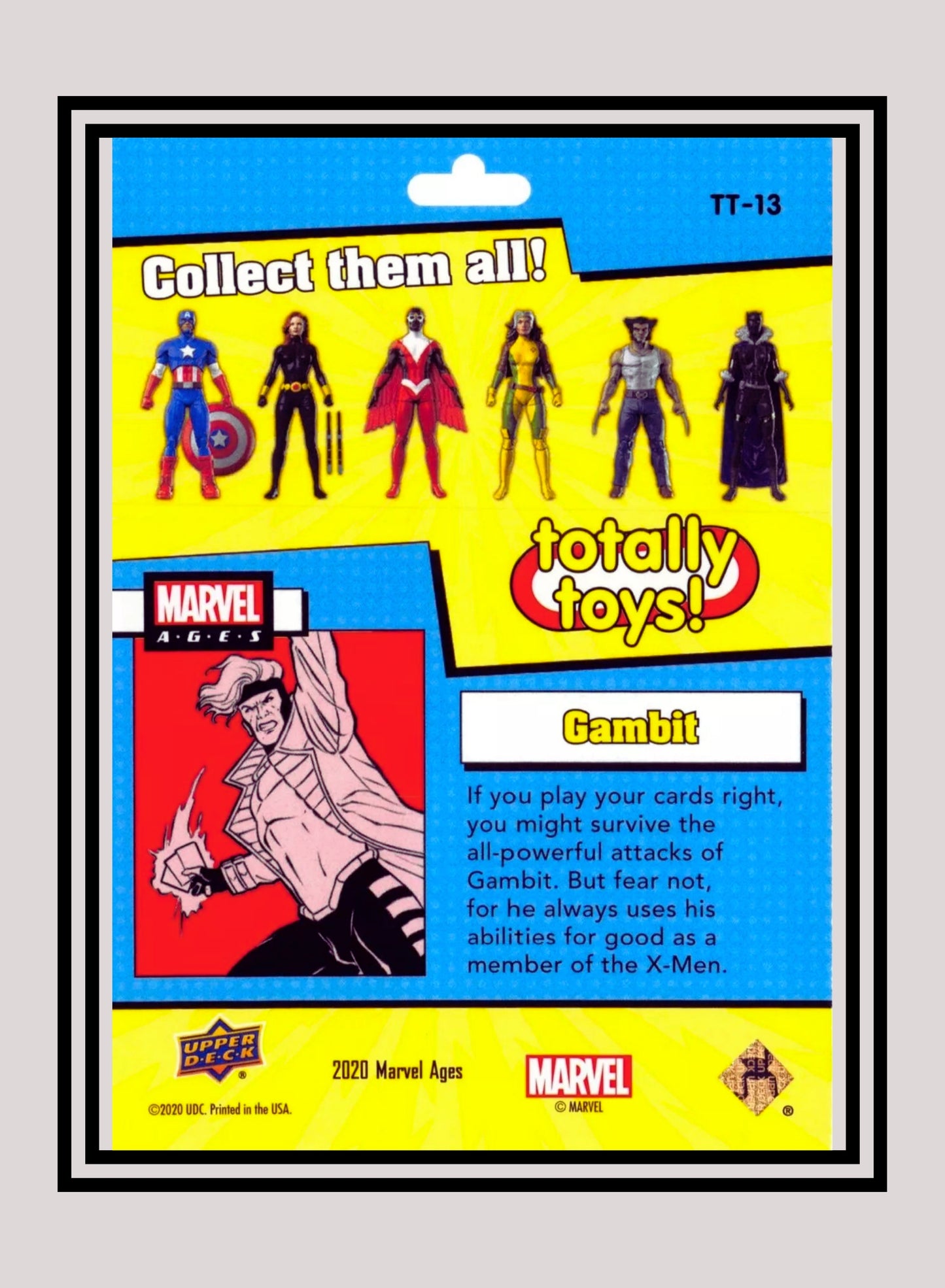Marvel! 1x Gambit - Inserts (TT-13 - 2020 Upper Deck Marvel Ages)