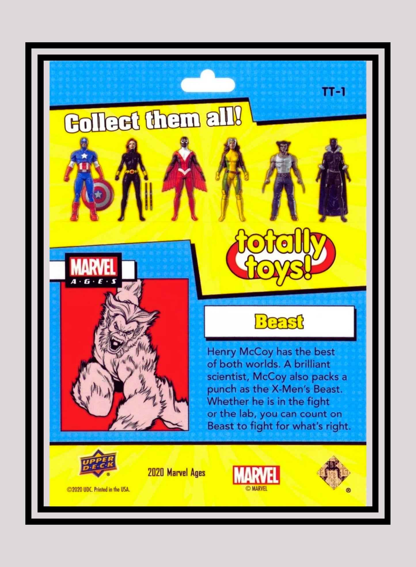 Marvel! 1x Beast - Inserts (TT-1 - 2020 Upper Deck Marvel Ages)