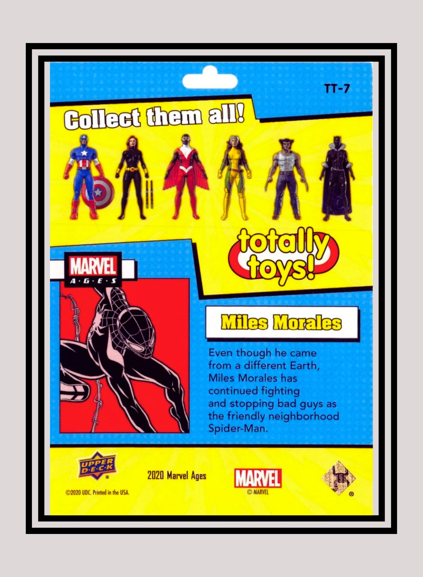 Marvel! 1x Miles Morales - Inserts (TT-7 - 2020 Upper Deck Marvel Ages)