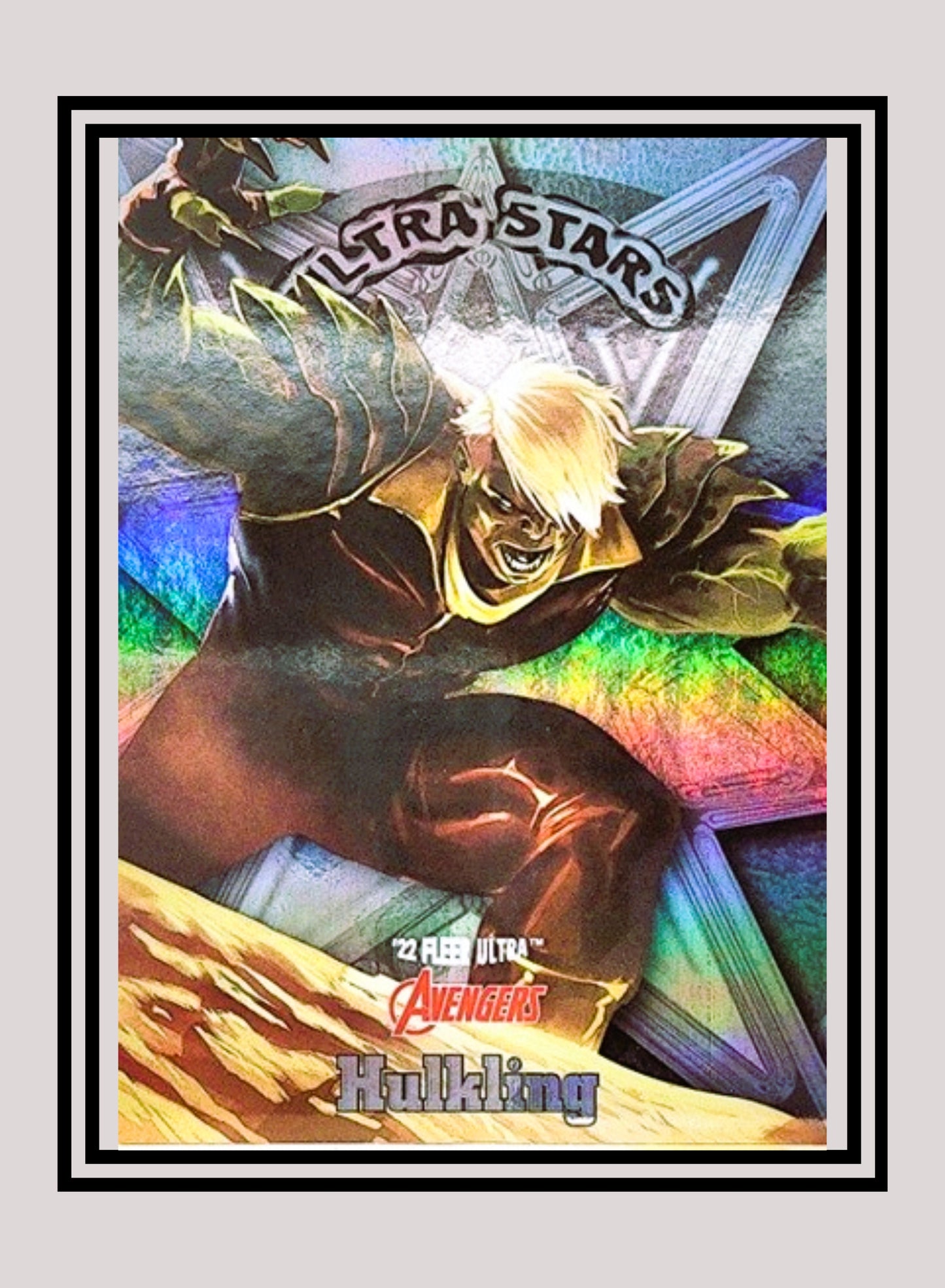 Marvel! 1x Hulkling - Ultra Stars Holofoil (#US21 - 2022 Fleer Ultra Avengers)