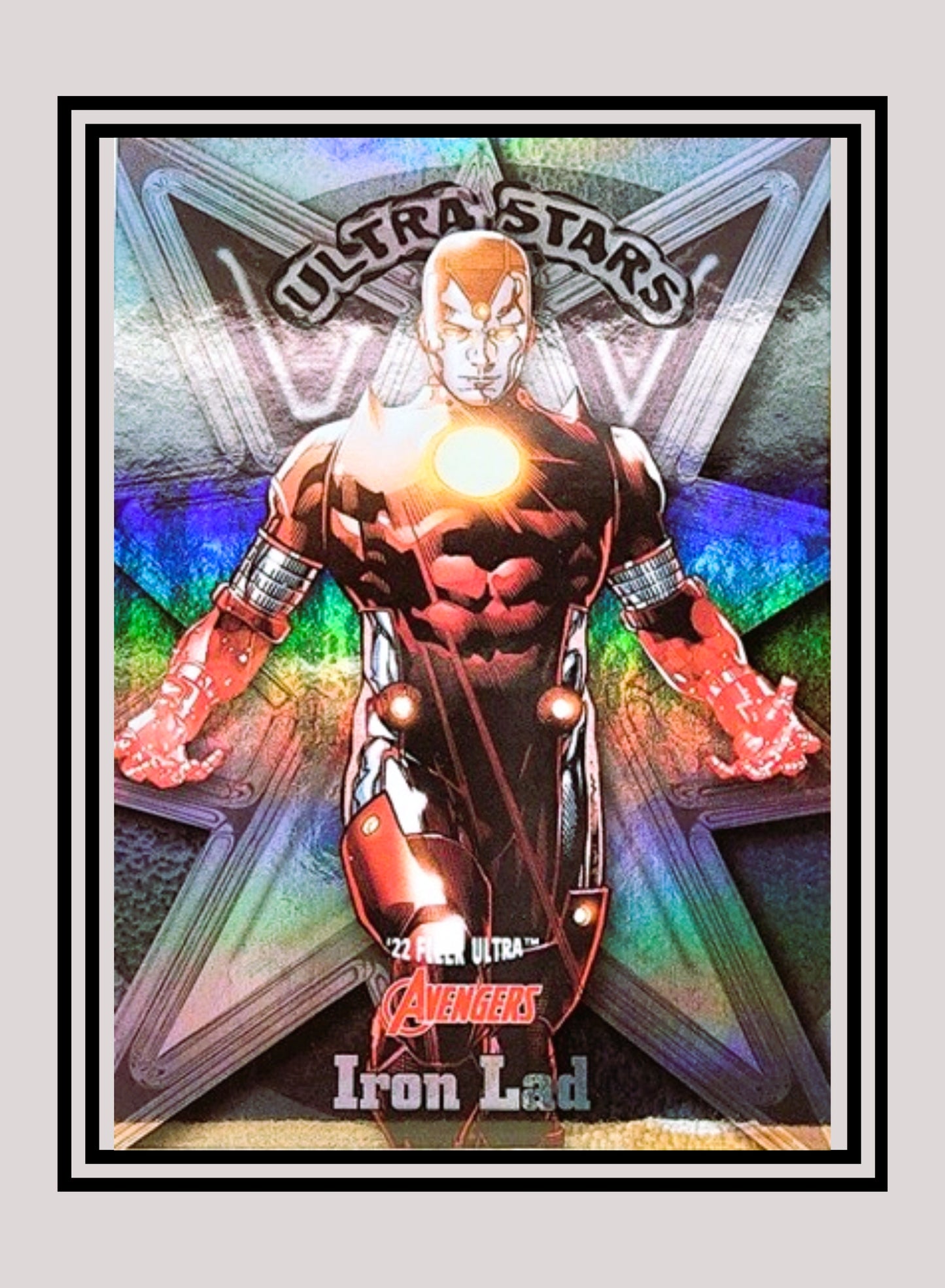 Marvel! 1x Iron Lad - Ultra Stars Holofoil (#US23 - 2022 Fleer Ultra Avengers)