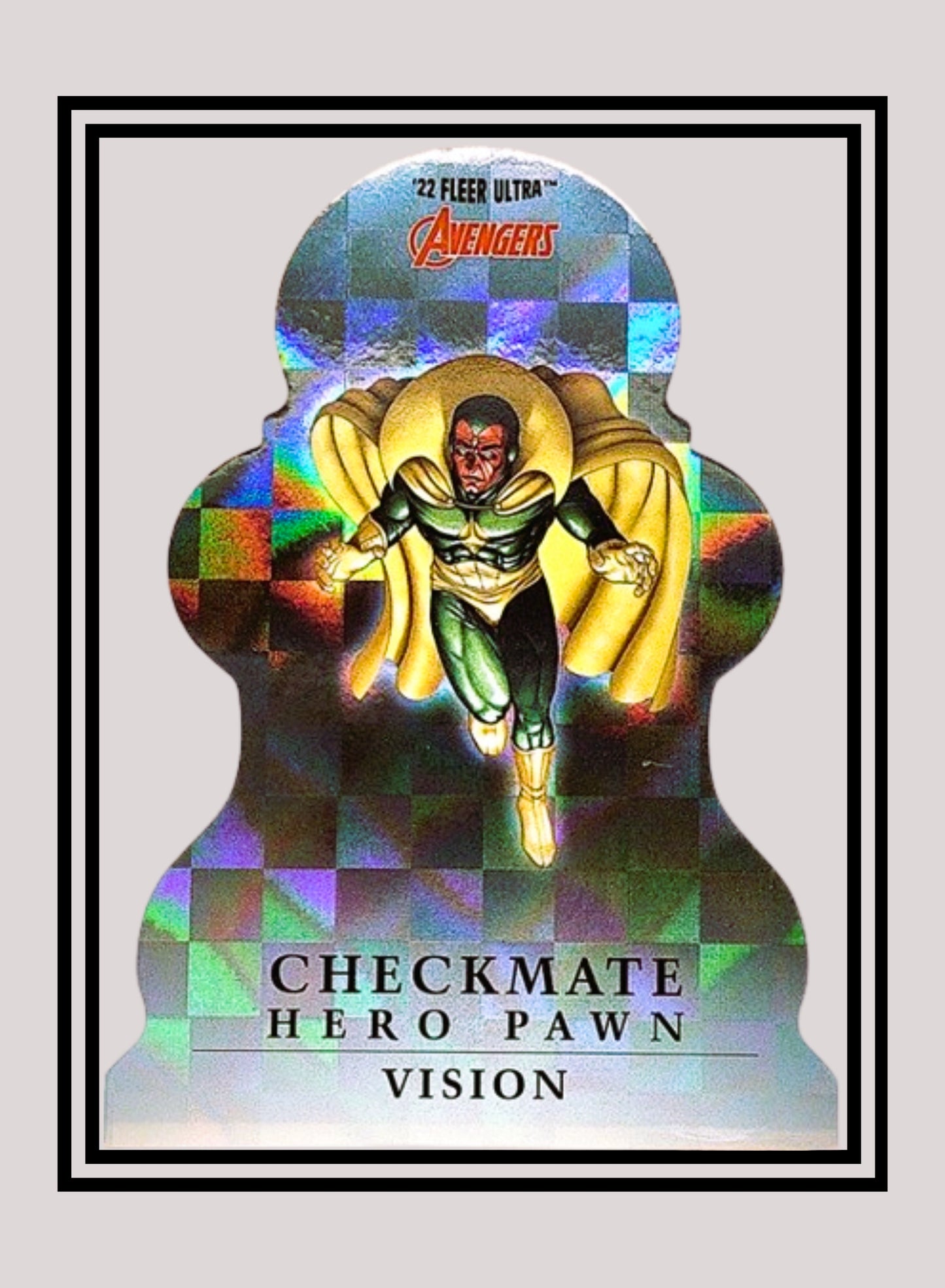 Marvel! 1x Vision - Checkmate Holofoil (#CP-4 - 2022 Fleer Ultra Avengers)
