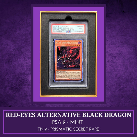 Yugioh! 1x Red-Eyes Alternative Black Dragon PSA 9 (TN19 - Prismatic Secret Rare)