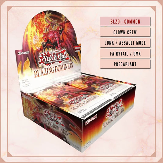 Yugioh! Blazing Dominion Singles (BLZD - Common) 1st Edition