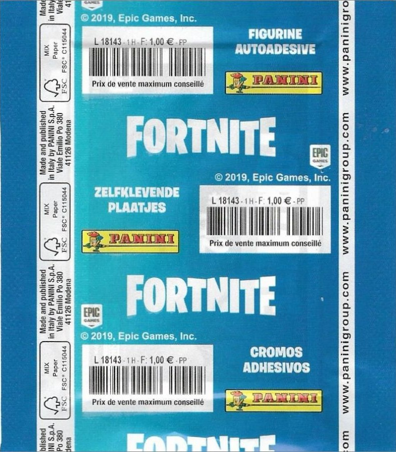 1x 2019 Panini Fortnite Ready To Jump - Sticker Pack (SEALED)