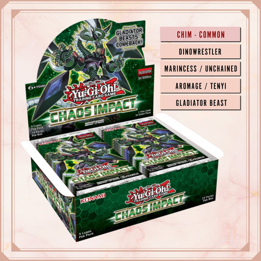 Yugioh! Chaos Impact Singles (CHIM - Common) 1st/Unli Edition