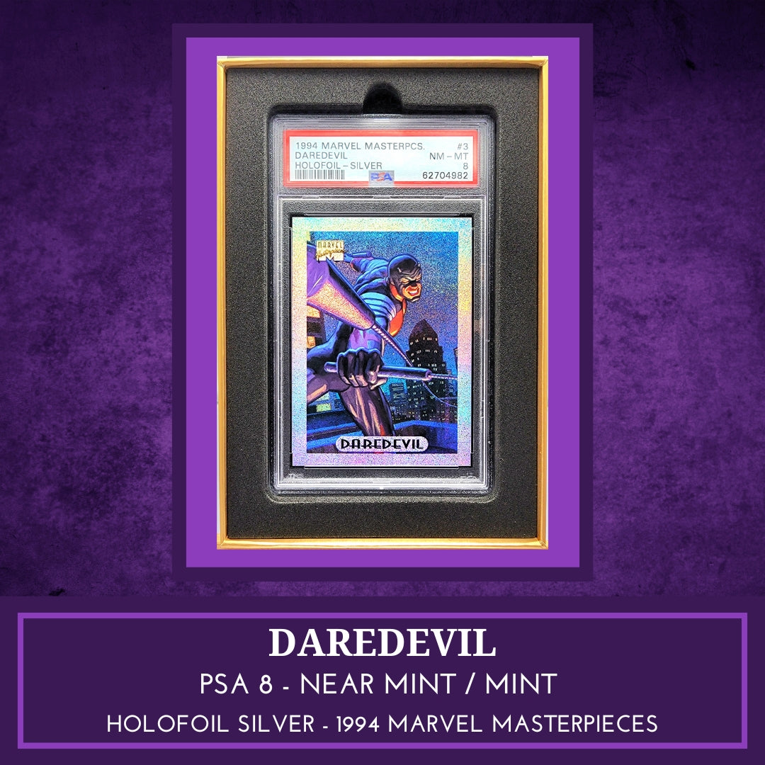 Marvel! 1x Daredevil PSA 8 (Holofoil Silver - 1994 Marvel Masterpieces)