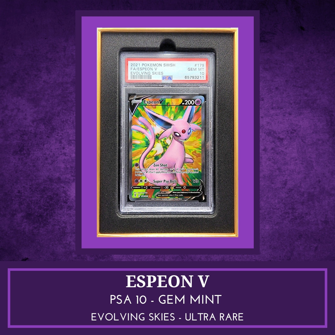 Pokemon! 1x Espeon V Full Art PSA 10 (Evolving Skies - Ultra Rare)