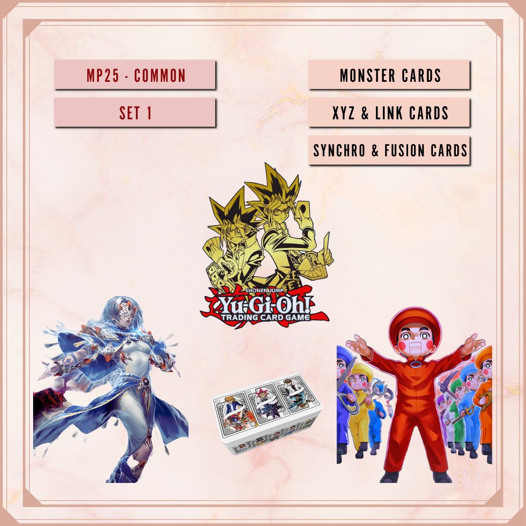 Yugioh! 2025 Mega Pack Tin Singles Set 1 (MP25 - Common) 1st Edition
