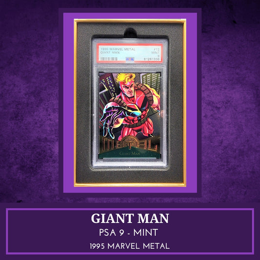 Marvel! 1x Giant Man PSA 9 (Metal Blaster - 1995 Fleer Marvel Metal)