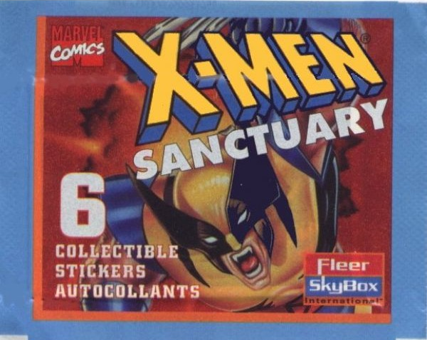 1x 1996 Skybox X-Men Sanctuary - Sticker Pack (SEALED)