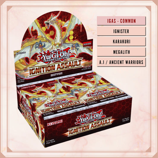 Yugioh! Ignition Assault Singles (IGAS - Common) 1st/Unli Edition