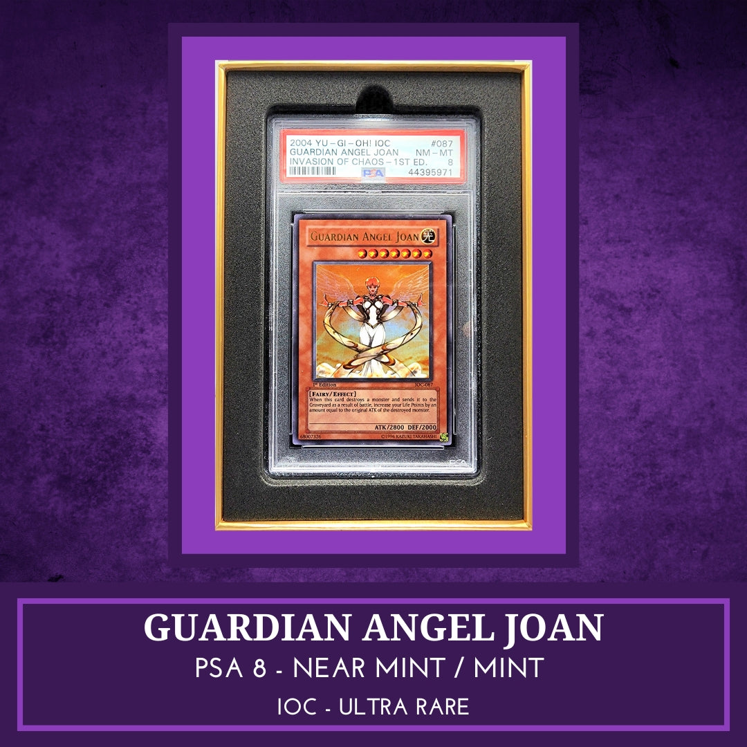 Yugioh! 1x Guardian Angel Joan PSA 8 (IOC - Ultra Rare)