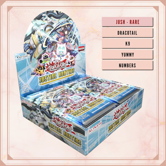 Yugioh! Justice Hunters Singles (JUSH - Rare) 1st Edition