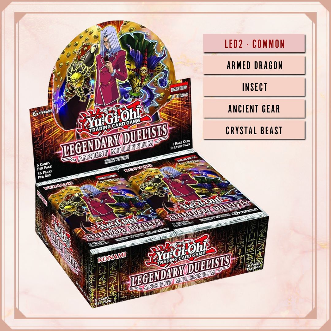 Yugioh! Legendary Duelists: Ancient Millennium Singles (LED2 - Common) 1st Edition