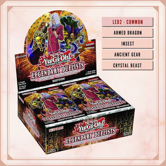 Yugioh! Legendary Duelists: Ancient Millennium Singles (LED2 - Common) 1st Edition
