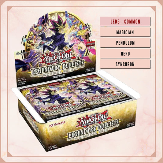 Yugioh! Legendary Duelists: Magical Hero Singles (LED6 - Common/Rare) 1st/Unli Edition